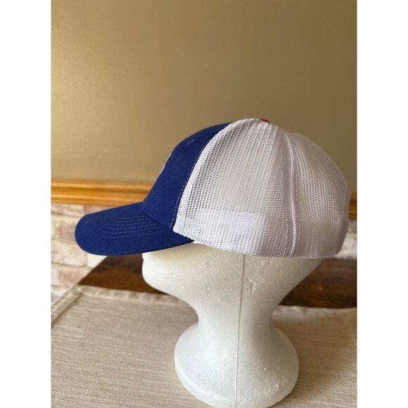 Napa Logo Blue & White Mesh Snapback Cap Amercian Flag - Picture 4 of 15